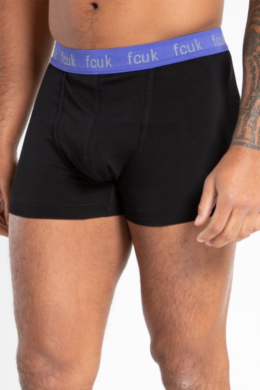 Refresh your everyday essentials with this five-pack of French Connection boxers. Features elastic waistband with FCUK branding logo. Made from stretch cotton fabric to ensure comfortable wear.