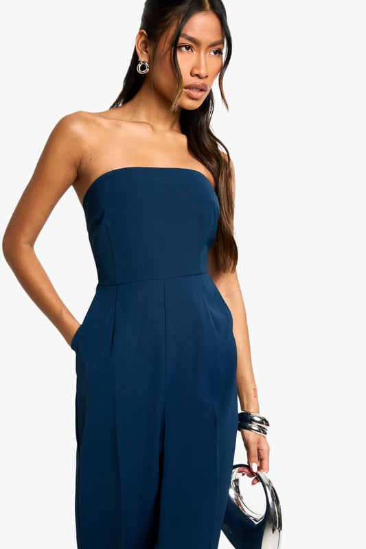 Wide Leg Bandeau Jumpsuit