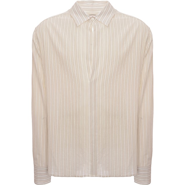 100% CottonLanvin delivers a wardrobe staple in this long-sleeve shirt, proven through its classic palette and subtle concealed button fastening