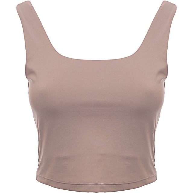 Main: 82% Polyester, Main: 18% Elastane Upgrade your wardrobe with the South Beach square neck longline crop top in beige. This stylish crop top features a flattering square neckline that adds a touch of elegance to your look. The longline design provides extra coverage and a modern silhouette, making it perfect for pairing with high-waisted bottoms. Crafted from a blend of 82% polyester and 18% elastane, this top offers a comfortable and stretchy fit, ensuring you stay comfortable throughout the day. The neutral beige color makes it a versatile piece that can be dressed up or down for any occasion.