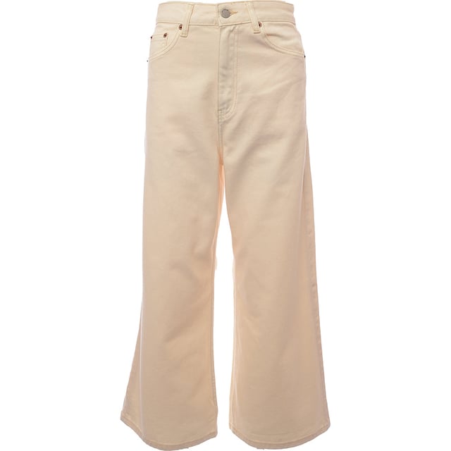 0 Dr Denim Womens Li High Rise Cropped Jean In Ecru