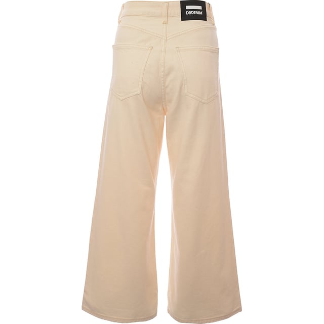 0 Dr Denim Womens Li High Rise Cropped Jean In Ecru