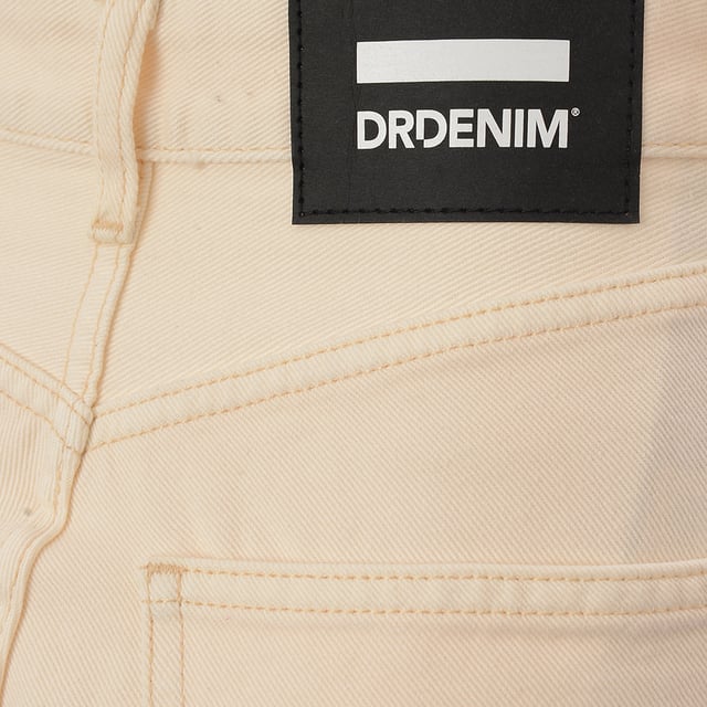 0 Dr Denim Womens Li High Rise Cropped Jean In Ecru