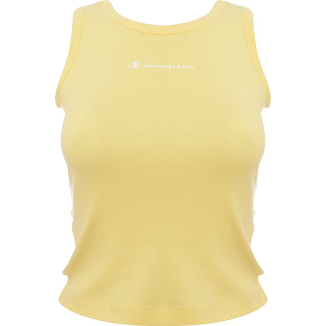 Champion Womens Ribbed Vest Top In Yellow