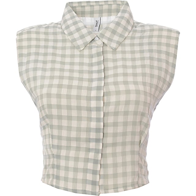 This casual and easy all-day wear top features an O-neck, sleeveless design, and regular fit. The material is composed of 95% cotton and 5% elastane.