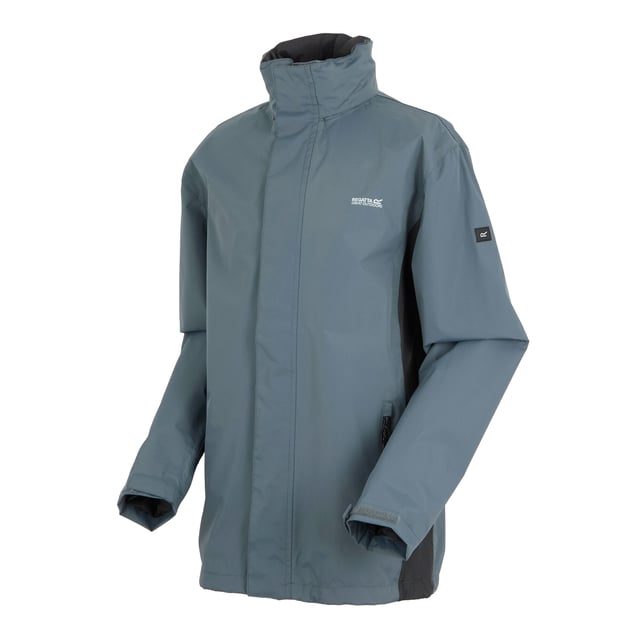 100% Polyester. Fabric: Mesh. Design: Plain. Cuff: Adjustable. Neckline: High-Neck. Hooded, Lightweight, Logo, Shockcord Hem, Soft Touch, Taped Seam, Water Resistant, Wind Resistant. Sleeve-Type: Long-Sleeved. Hood Features: Adjustable, Concealed. Length: R. Fit: R. Pockets: 2 Side Entry Pockets, 1 Inner Pocket. Fastening: Full Zip. XS: 39 in. S: 42 in. M: 45 in. L: 48.5 in. XL: 51.5 in. XXL: 55.5 in. 4XL: 60.5 in.