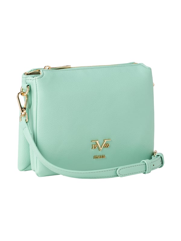 19v69 ITALIA Handtasche BILLIE kombiniert modernes Design mit weicher Haptik und klarer Form. Der breite Schulterriemen und goldene Logoakzente machen sie zum stilvollen Accessoire für jeden Tag.