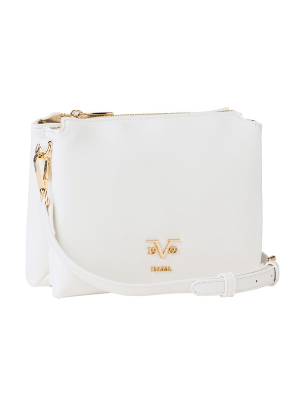 19v69 ITALIA handtas BILLIE combineert modern design met een zacht gevoel en een heldere vorm. De brede schouderriem en gouden logo-accenten maken het een stijlvol accessoire voor elke dag.