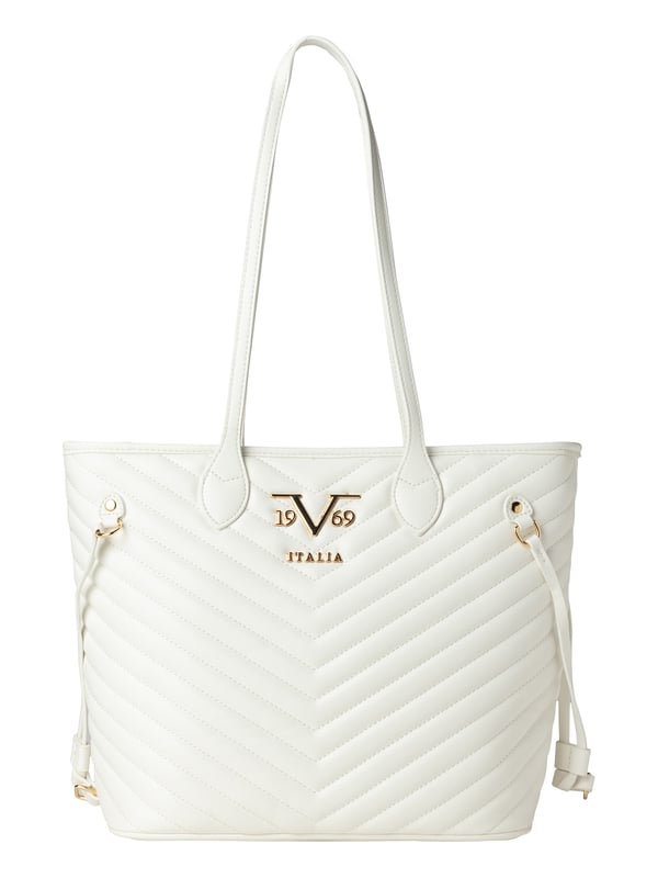 De BLAGICA handtas van 19v69 ITALIA scoort punten met zijn royale opbergruimte en elegante chevron quilting. De lange handvatten en de veganistische lederlook maken het de perfecte alledaagse metgezel met stijl.