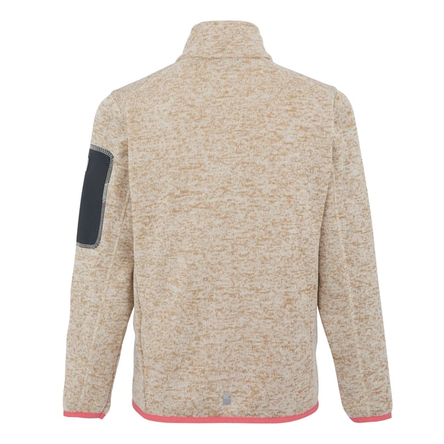 100% Polyester. Fabric: Fleece, Knit Effect, Marl, Stretch. Design: Contrast Detail, Logo. 250gsm. Sleeve-Type: Long-Sleeved. Reflective Trim. Neckline: Standing Collar. Cuff: Stretch Binding. Fit: Comfort. Pockets: 2 Side Pockets, 1 Sleeve Pocket, Zip. Fastening: Full Zip. Hem: Stretch Binding. Sustainability: Eco Friendly, Made from Recycled Materials, Sustainable Materials. 5-6 Years: 24 in. 3-4 Years: 22 in. 13 Years: 32 in. 15-16 Years: 36 in. 11-12 Years: 31 in. 9-10 Years: 29 in. 7-8 Years: 26 in.