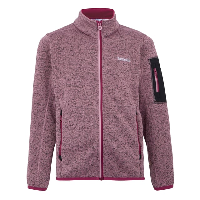 Regatta Kinder/Kinder Newhill Fleece Jas (Lila's/Beaujolais) 100% Polyester. Stof: Fleece, Brei-effect, Marl, Stretch. Ontwerp: Contrasterende details, Logo. 250gsm. Mouwtype: Met lange mouwen. Reflecterende bekleding. Halslijn: Staande Kraag. Manchet: Stretch Binding. Geschikt voor: Comfort. Zakken: 2 Zijzakken, 1 Mouwzak, Rits. Bevestiging: Volledige ritssluiting. Hem: Stretch Binding. Duurzaamheid: Eco Vriendschappelijk, Gemaakt van Gerecycleerde Materialen, Duurzame Materialen. 5-6 jaar: 24 in. 3-4 jaar: 22 in. 13 Jaar: 32 in. 15-16 jaar: 36 in. 11-12 jaar: 31 in. 9-10 jaar: 29 in. 7-8 jaar: 26 in.