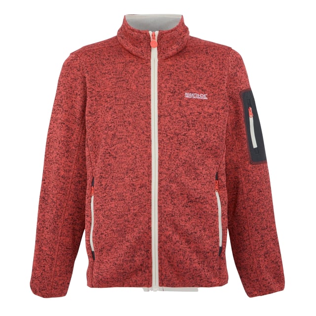 100% Polyester. Fabric: Fleece, Knit Effect, Marl, Stretch. Design: Contrast Detail, Logo. 250gsm. Sleeve-Type: Long-Sleeved. Reflective Trim. Neckline: Standing Collar. Cuff: Stretch Binding. Fit: Comfort. Pockets: 2 Side Pockets, 1 Sleeve Pocket, Zip. Fastening: Full Zip. Hem: Stretch Binding. Sustainability: Eco Friendly, Made from Recycled Materials, Sustainable Materials. 5-6 Years: 24 in. 3-4 Years: 22 in. 13 Years: 32 in. 15-16 Years: 36 in. 11-12 Years: 31 in. 9-10 Years: 29 in. 7-8 Years: 26 in.