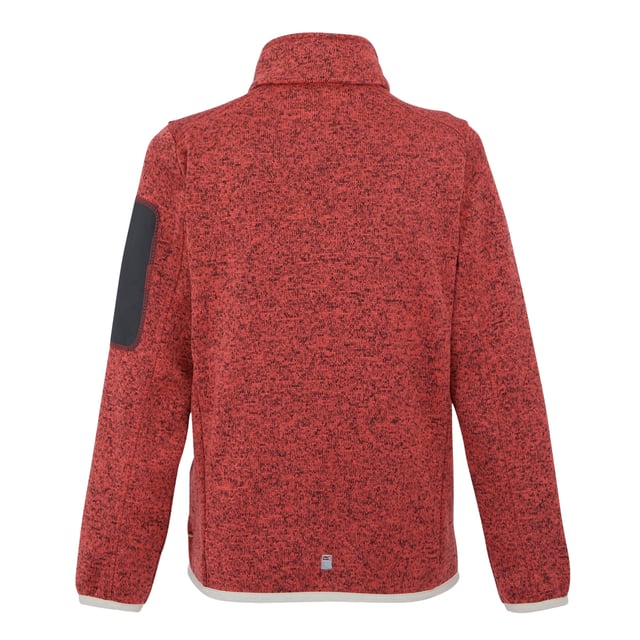 100% Polyester. Fabric: Fleece, Knit Effect, Marl, Stretch. Design: Contrast Detail, Logo. 250gsm. Sleeve-Type: Long-Sleeved. Reflective Trim. Neckline: Standing Collar. Cuff: Stretch Binding. Fit: Comfort. Pockets: 2 Side Pockets, 1 Sleeve Pocket, Zip. Fastening: Full Zip. Hem: Stretch Binding. Sustainability: Eco Friendly, Made from Recycled Materials, Sustainable Materials. 5-6 Years: 24 in. 3-4 Years: 22 in. 13 Years: 32 in. 15-16 Years: 36 in. 11-12 Years: 31 in. 9-10 Years: 29 in. 7-8 Years: 26 in.