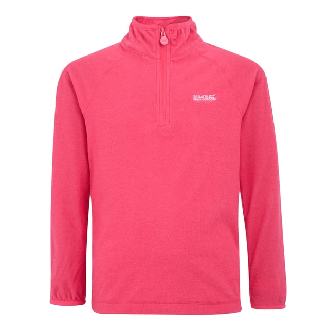 Regatta Kinder Fleecetop Loco (Pop/Himbeerrot) 100% Polyester. Gewebe: Micro-Vlies. Design: Logo. GSM (Gramm pro Quadratmeter): 140. Flachriegelstich. Langärmlig, Raglanärmel. Stehkragen, Mit Stretch, Reißverschluss. Bündchen: Mit Stretch. Länge: Regulär. mit halbem Reißverschluss. 116: 61 cm. 146-152: 78,74 cm. 158: 82,55 cm. 140, 146: 73,66 cm. 128: 67,31 cm. 164: 86,36 cm. 104: 57,15 cm. 170-176: 92,71 cm. 164-170: 88,9 cm.