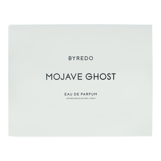 Byredo Mojave Ghost Eau de Parfum is an Oriental Floral fragrance for women and men. Launched in 2014, this fragrance is perfect for the warmer seasons and ideal for day wear. It offers a serene and captivating blend of soft fruits, delicate florals, and refined woods, creating an airy yet deep scent that is both intriguing and refreshing.

The fragrance opens with a unique combination of sapodilla and ambrette (musk mallow), offering a subtle sweetness and smooth, musky undertone that immediately captures attention. The heart reveals the delicate floral presence of magnolia and violet, beautifully intertwined with the creamy warmth of sandalwood, creating a soft, elegant, and well-balanced middle. The base then unfolds into a sophisticated mix of ambergris, cedar, and musk, leaving a smooth, natural, and enduring trail. 

Ideal for those who enjoy light, aromatic, and elegant fragrances, Mojave Ghost is a versatile scent that evokes a sense of quiet sophistication and timeless beauty, housed in a classic sleek bottle that embodies its minimalist charm.

Top Notes: Sapodilla, Ambrette (Musk Mallow).

Middle Notes: Magnolia, Violet, Sandalwood.

Base Notes: Ambergris, Cedar, Musk.

How to Apply:

Apply it to your body's warmest points, such as the crease of your elbows and wrists, to intensify the longevity of the fragrance. Avoid rubbing after application, as this will reduce the longevity of the fragrance. For wrist application, apply the fragrance after hand washing.