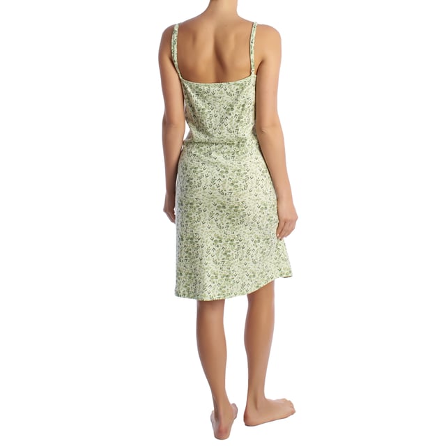 The women's summer nightgown with straps is the perfect garment for enjoying warm nights in style and comfort. Designed specifically for the summer season, this nightgown combines lightness, softness, and an elegant design that ensures freshness and comfort during rest hours.

 Main Features:
 Cool & Light Design: This women's summer nightgown features an adjustable spaghetti strap design for the hottest nights.

 Breathable Material: Made with lightweight and breathable materials, women's nightgowns ensure excellent air circulation, keeping your skin cool and comfortable all night long.

 Comfort and Softness: Cotton ensures a soft texture to the touch, offering a pleasant feeling on the skin and facilitating restful sleep.

 Elegant Style: With carefully designed details, such as decorative piping or summer prints, this women's summer nightgown adds a touch of style and femininity to your sleepwear.

 Relaxed Fit: Cut to allow for freedom of movement, this camisole provides a comfortable, loose fit, perfect for unrestricted sleep.

 The women's summer nightgown is the ideal choice for those seeking comfort and style on warm nights. With its lightweight, breathable, and elegant design, this nightgown guarantees a pleasant and relaxing experience every time you wear it, providing the coolness and softness needed for a restful sleep.
 Composition: 100% Cotton
 Care:
Washing machine safe at maximum temperature of 30º.
 It does not resist bleach or any other chlorate.
 It does not resist ironing.
 Does not withstand dry cleaning.
 It does not resist the dryer.