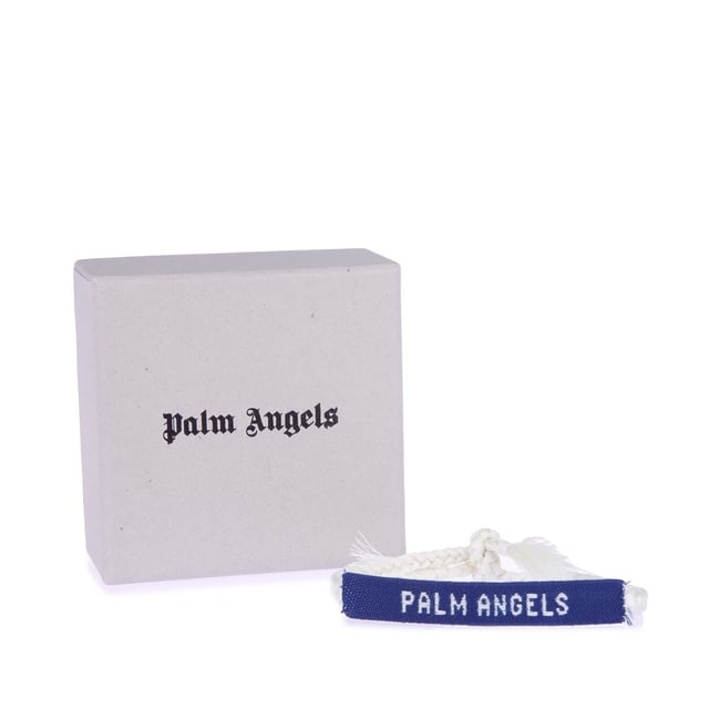 Palm Angels Logo Armband. Geborduurd met het logo van het merk, heeft dit item franje details.- Knoopsluiting.- Tweekleurig ontwerp.- Geweven effect.- Logo print op de voorkant. Materiaal: 100% polyester. Ref: PMOA0130014503.