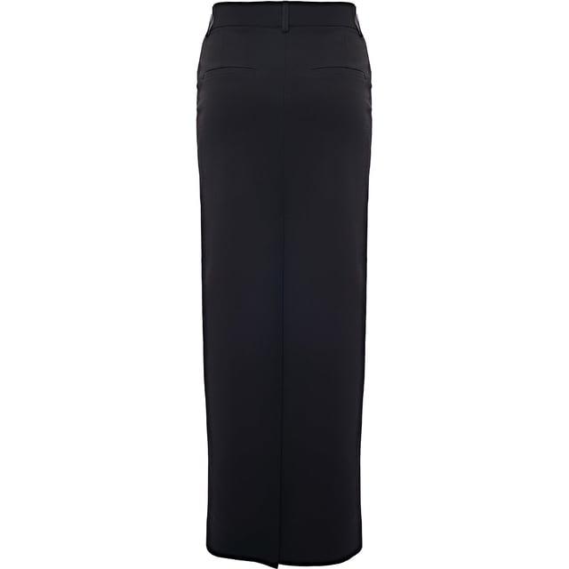 100% viscose. Lining: 51% viscose, 49% cotton. The fluid twill fabric of Raey's Dream skirt brings elegant drape to the ankle-grazing pencil silhouette