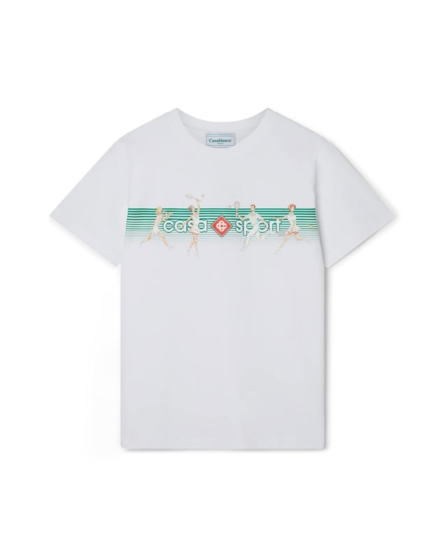 Casablanca Playful Stripes Printed T-Shirt – White Jersey Unisex Tee

Add a touch of luxury to your casual wardrobe with the Casablanca Playful Stripes T-Shirt. Crafted from 100% premium cotton jersey, this unisex tee offers a soft, breathable, and lightweight feel, ensuring maximum comfort and effortless style.

Featuring the “Playful Stripes” graphic print, this T-shirt embodies Casablanca’s signature aesthetic—elevating everyday wear with a bold and artistic design. Designed with a relaxed fit, classic crew neck, and short sleeves, it’s a versatile piece that pairs effortlessly with jeans, tailored trousers, or shorts.

Features:

Casablanca

Unisex Printed T-Shirt

White
Material: 100% Cotton Jersey

Fit: Relaxed

Neckline: Crew Neck

Sleeves: Short Sleeve

Why You’ll Love It:

Premium quality fabric for all-day comfort

Statement graphic print for a stylish, artistic look

Easy to style for casual or elevated outfits
