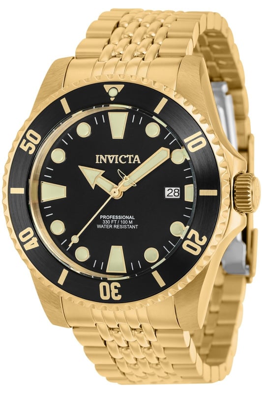 El Invicta 39758 tiene una caja de acero inoxidable de 44 millimetros con una esfera negro.
Esta modelo funciona con un movimiento de Automático preciso.
Resistencia a la presión de aqua de 10 bares.
Este modelo es parte de la colección Invicta Pro Diver.

2 años de garantía Invicta.