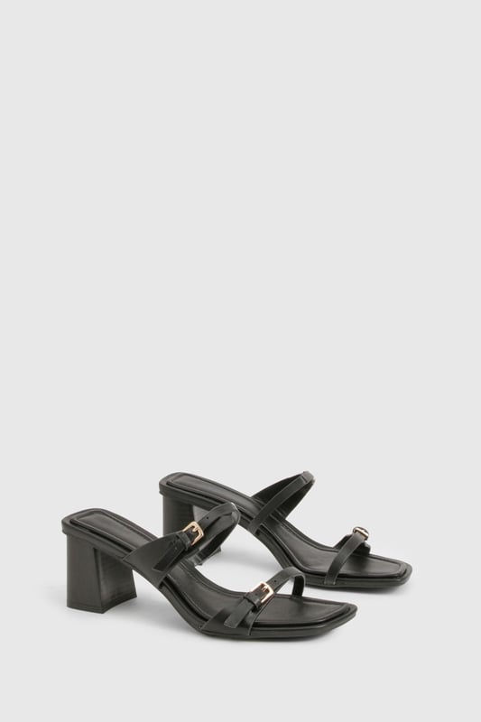 Chic block heel design for comfortable all-day wear
        Adjustable ankle strap with buckle closure for a secure fit
        Versatile low heel height between 2.5 and 4.5cm
        Sleek square toe for a modern, on-trend look
        Multiple thin straps across the foot for added style and support
    
    Step out in style with these versatile block heel sandals, perfect for the fashion-forward woman who values both comfort and trend-setting looks. The low heel height offers stability and ease of movement, making these an ideal choice for various occasions. Pair them with a flowing maxi dress for a bohemian-inspired daytime ensemble, or team them with cropped trousers and a blazer for a smart-casual office look. The adjustable ankle strap ensures a customised fit, while the multiple thin straps add a touch of elegance to your feet. These sandals effortlessly transition from day to night, making them a must-have addition to your wardrobe. Whether you're attending a casual garden party or meeting friends for brunch, these heels will keep you looking chic and feeling confident all day long.
