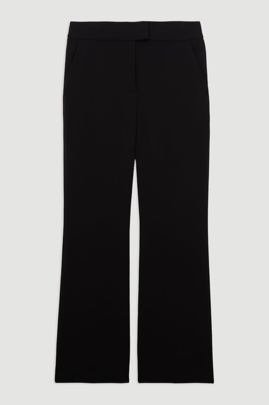 Experience sleek tailoring in a pair of straight leg trousers, with a flattering, relaxed fit and a comfortable high waistline. Style it with the matching waistcoat for a co-ordinating look, or with a knit jumper and boots for a more laid back approach. Compact Stretch Essential Tailored Straight Leg Trouser High Quality Tailored Design Comfortable High Waistline Flattering Straight Leg Fit Pocket Accents Matching Waistcoat Sold SeparatelyShop this seasons straight leg trousers or browse the full collection of women's trousers now.