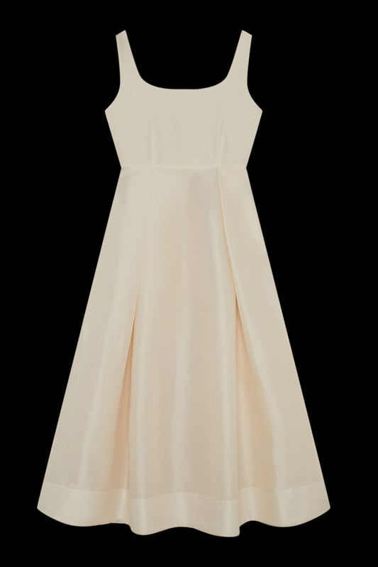 Defined by effortless elegance and timeless sophistication, the new By Lydia: Summer '24 collection captures Lydia Millen's signature style. Feel elegant in our midi dress, with a universally flattering silhouette, a long skirt that creates flowing movement, and a square neckline, perfect for introducing some old-school glamour to your wardrobe. Style this dress with strappy heels for an outfit that will turn heads from wedding guest days to upcoming occasions and events. Lydia Millen Taffeta Full Skirt Tailored Midi Dress High Quality Taffeta Fabric Formal, Flowing Skirt Flattering Fit and Flare Silhouette Square Neckline Comfortable, Wide Shoulder Straps Midi Length Zip Fastening in BackBrowse this seasons work dresses or discover the full range of workwear now.
