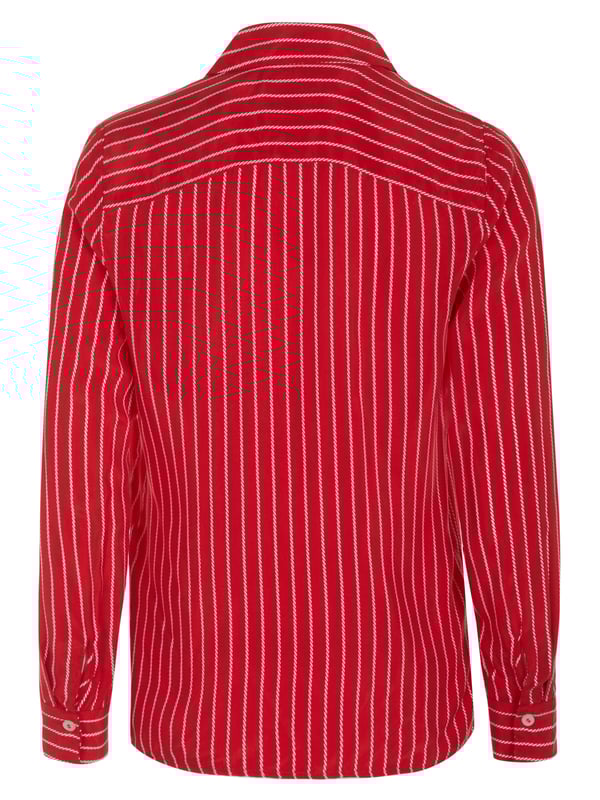 100% Cupro; Tommy Hilfiger CUPRO ROPE STP Bluse;  Modell: WW0WW38010 0EX;  Hochwertig verarbeitet;  100% weiches Cupro;  Kentkragen;  Knopfleiste mit 8 Knöpfen;  Langarm;  Sportmanschetten;  Tommy Hilfiger Logodetails