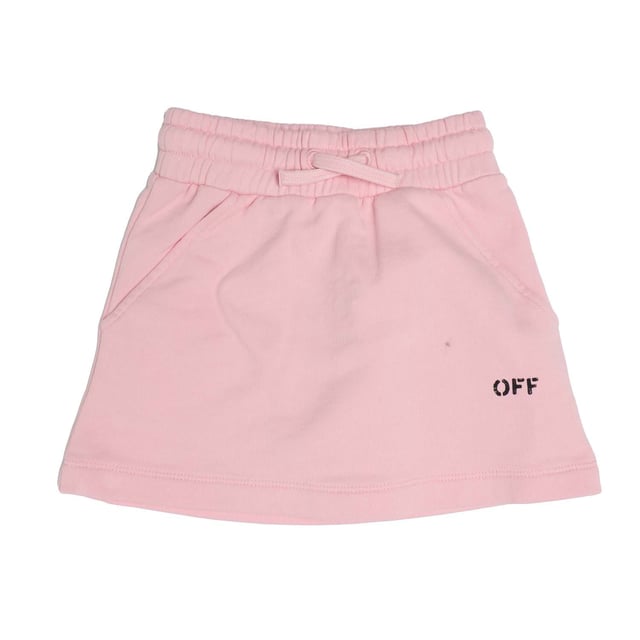 Juniors Off White Stamp Skirt in pink black.- Elasticated waistband.- Side pockets.- Small stencil logo.- 100% Cotton.- Ref: OGCK0010043010