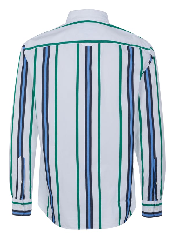 100% Algodón; camisa de Tommy Hilfiger; Modelo: MW0MW34554 0CD; fabricado de alta calidad; suave algodón orgánico; corte regular; cuello abotonado; tapeta con 7 botones; puños de barril; detalles del logo de Tommy Hilfiger.