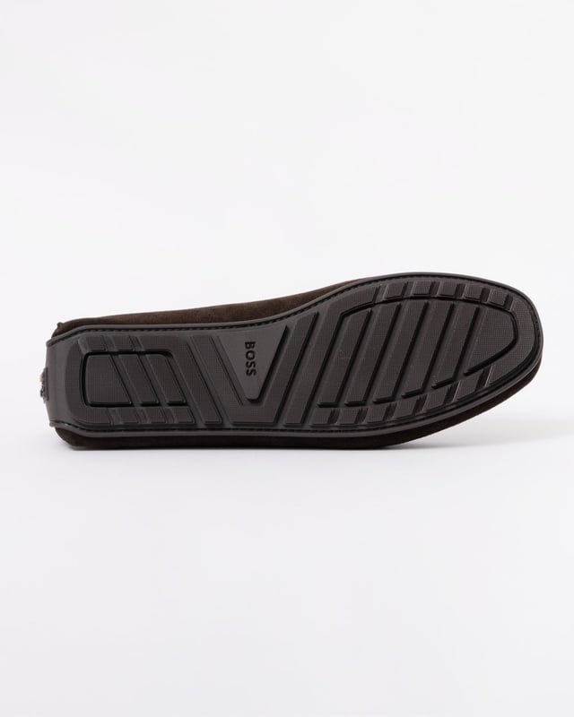 Crafted in soft suede for comfort, these timeless BOSS Menswear loafers have a flexible moccasin construction with great traction. Penny trim featuring embossed logo.

Fastening top: Slip-on
Fully lined
Packaging: Box

Upper material: 100% Cow skin, Lining: 90% Polyamide, 10% Polyurethane, Sole: 100% Thermoplastic polyurethane, Innersole: 90% Polyamide, 10% Polyurethane
50541750