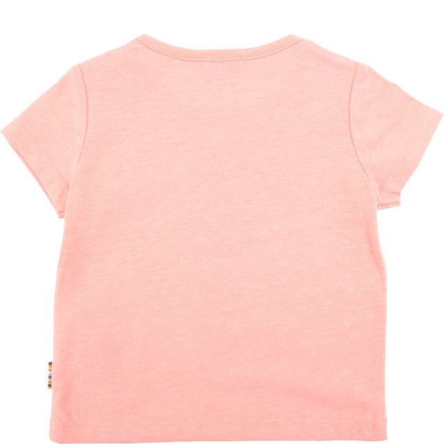 In charming pink, the Paul Smith Baby Girls Louloune T-Shirt is a cozy choice for your little one, crafted from 47% cotton, 47% modal, and 6% elastane. It offers a soft, breathable, and stretchy feel, ideal for everyday wear.