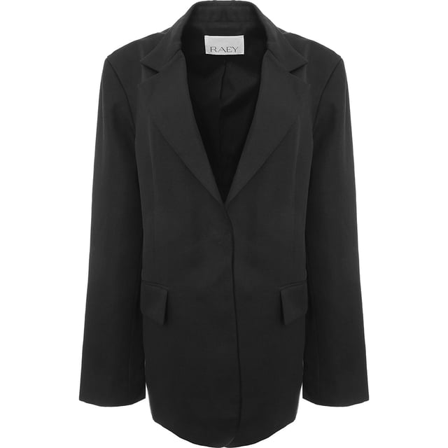 57% ramie, 43% cotton. Lining: 51% viscose, 49% cotton. Relaxed tailoring is key for Raey highlighted by this single-breasted jacket, made in Italy from ramie and cotton with dropped shoulders and vented back