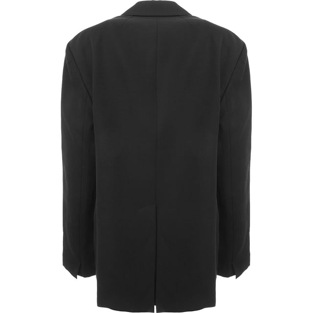 57% ramie, 43% cotton. Lining: 51% viscose, 49% cotton. Relaxed tailoring is key for Raey highlighted by this single-breasted jacket, made in Italy from ramie and cotton with dropped shoulders and vented back
