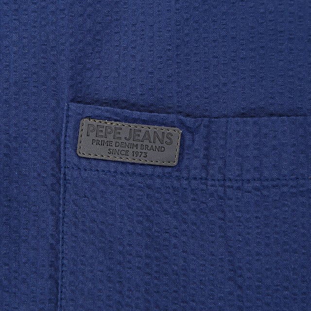 Pepe Jeans Boys Arthur Cotton Blazer Jacket In Blue