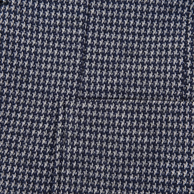 Hackett London Boys Textured Knit Cotton Blend Blazer Jacket In Navy/Grey