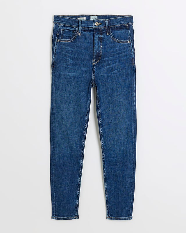 Petite collection, High waisted, Skinny fit, Denim fabric, Lift and shaping seams to fit and contour, Belt loops, Classic 5 pockets, Button and zip fastening, Cotton for this product has been responsibly sourced