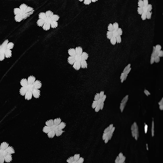 Embroidery: 100% Polyester, Main: 92% Polyester, Main: 8% ElastaneIndulge in luxurious comfort with the Lost Ink Embroidered Velvet Pyjama Set in a playful polka dot print. Crafted from a blend of 92% polyester and 8% elastane, this set offers a soft and stretchy fit that feels amazing against your skin. The intricate embroidery, made from 100% polyester, adds a touch of elegance and sophistication. Perfect for cozy nights in or lounging around the house, this pyjama set combines style and comfort effortlessly. Treat yourself to a bit of luxury with this chic and comfy set.