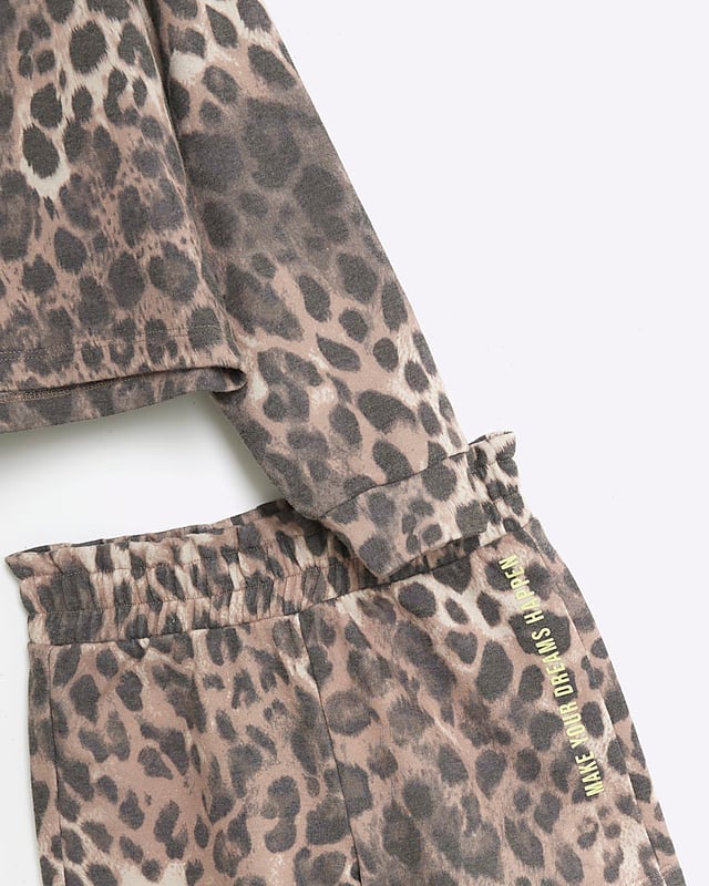 River Island Girls Leopard Sweatshirt River Island Girls Hoodie