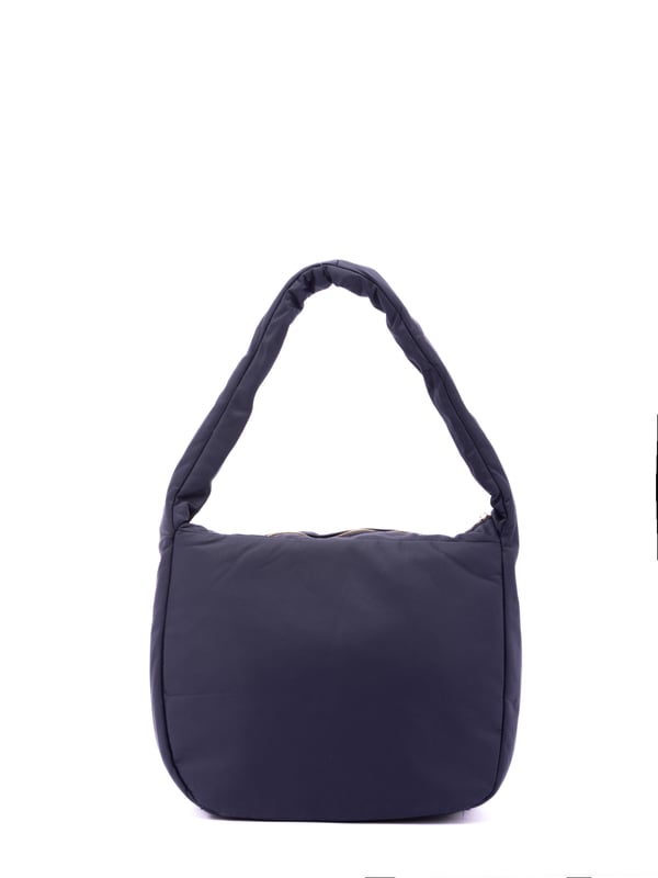 Bolso bandolera para mujer. El cierre es con cremallera. Los bolsillos internos son uno con cremallera y dos abiertos. Hay dos bolsillos externos con cremalleras a los lados. Falta la correa para el hombro. El asa es de tela. Hay un compartimento interno. El material exterior es tela. Internamente está forrado en poliéster. Medidas: 33x30x12 cm. Producto de moda