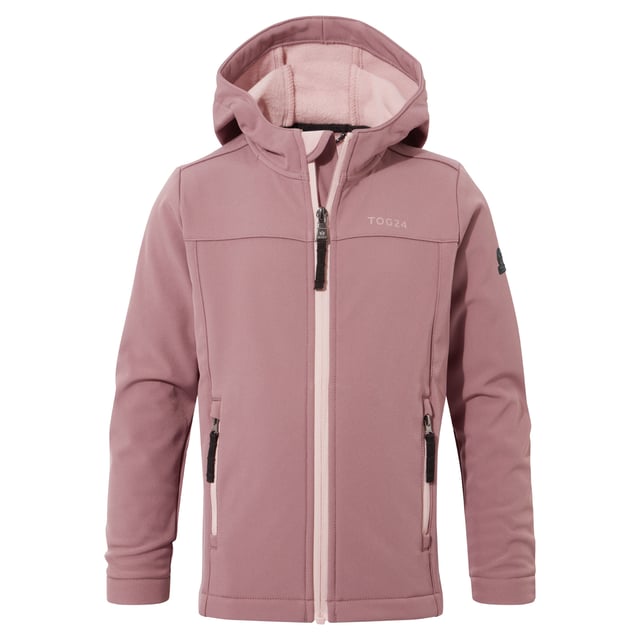 Active kids love our Koroma softshell jacket that gives protection from the elements, but doesn't restrict movement. Designed in Yorkshire, where we know just how changeable the weather can be, this versatile jacket has a durable, water resistant, windproof and fully breathable outer, a fixed, shaped, adjustable hood and a cosy, bonded inner fleece. Koroma has two handy zip pockets to keep all those essentials safe and a full length front zip with a chunky puller. It comes in dark and bright colours, so it works as a school coat and for weekends too. This lightweight jacket is finished with our signature embossed rubber Yorkshire Rose badge on the sleeve and a printed TOG24 logo on the chest.