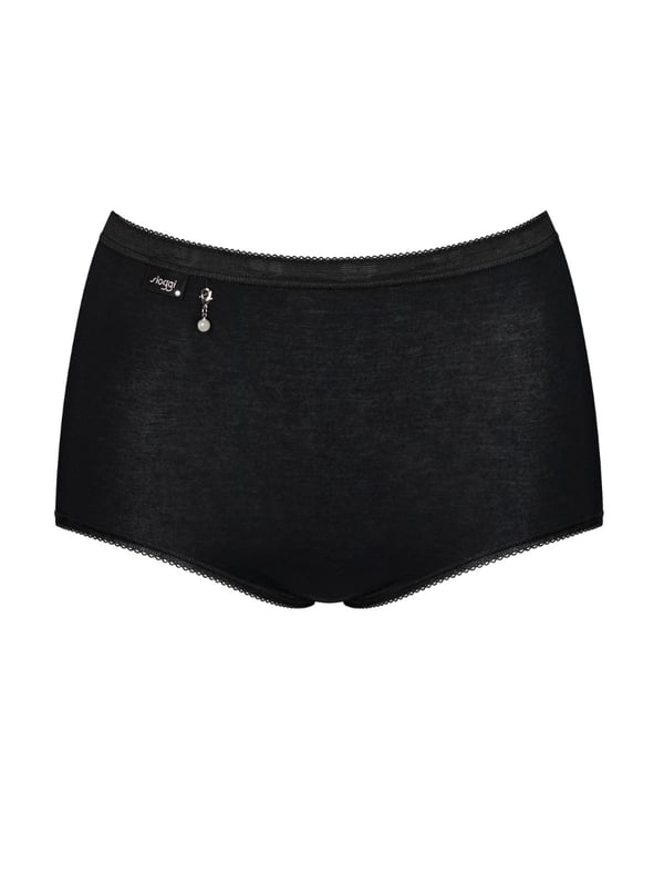 Sloggi Basic+ Maxi Brief. 3 Pack. Product is made of 95% Cotton, 5% Elastane and is machine washable.
