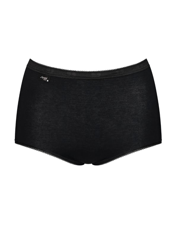 Sloggi Basic+ Maxi Brief. 3 Pack. Product is made of 95% Cotton, 5% Elastane and is machine washable.