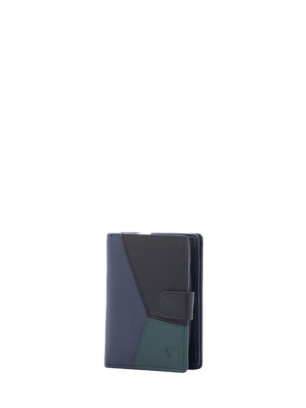 Damenbrieftasche mit Druckknopfverschluss. eines mit Reißverschluss, Kartenhalter und Geldscheinhalter-Innentaschen. fehlende Außentaschen. fehlender Schultergurt. fehlender Griff. Drei Innenfächer.  Außenmaterial. Innen mit Polyester gefüttert. Maße: 13x9x3 cm. Modeprodukt