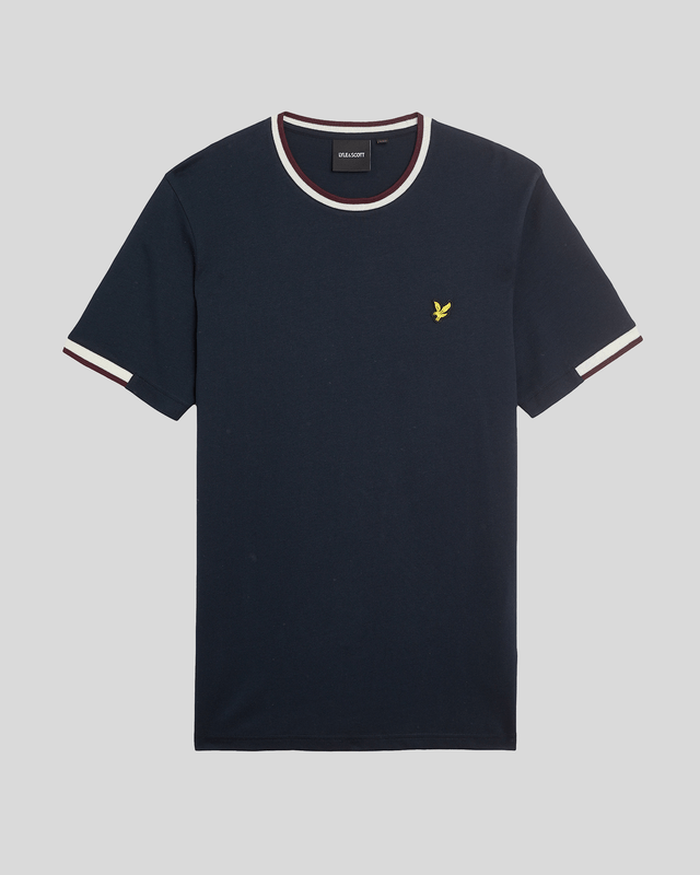 Introducing the Half Tipped T-Shirt, an exquisite addition to our Legacy range of short sleeve apparel. This refined piece is designed with a tipped contrast collar and half-tipped cuffs, imparting a distinctive flair that elevates casual elegance. Crafted from 100% premium cotton, it ensures comfort while showcasing a golden embroidered eagle on the top left chest, symbolizing sophistication.

- Composition: 100% Cotton
- Fit: Regular
- Logo Branding: Golden embroidered eagle
- Logo Branding Garment Location: Top left chest
- Versatile styling for both casual and semi-formal occasions

Elevate your spring menswear collection with this distinguished t-shirt, epitomizing modern style and timeless luxury.