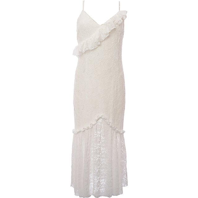 chinese dress ladies Little Mistress White Ellen Optic White Crochet Lace Midi Pencil Dress main image 0