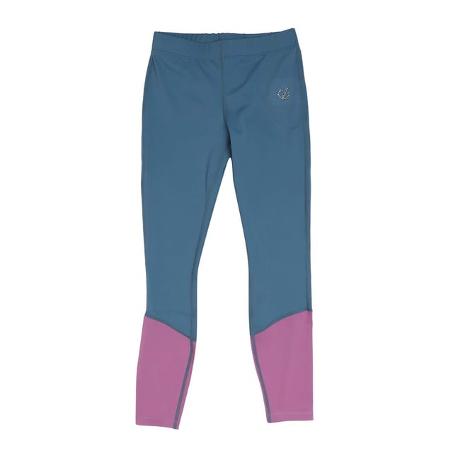 Juniors Dare 2b Crystalze Wicking Soft Touch Legging in blauw.- Zachte elastische tailleband.- Platte naden voor comfort.- Crystal logo.- Gerecyclede Q-Wic Soft touch polyester-elastaan jersey stof voert zweet af en droogt sneller.- 82% Polyester 18% Elastaan.- Ref: DGJ402Q28