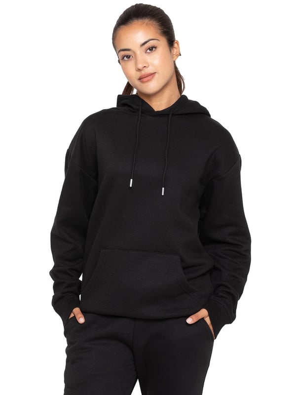 Enzo Womens Tracksuit Set. Long sleeve Oversized Hoodie and Relaxed Fit Joggers. Keeps your Body Warm and Comfortable. Joggers Feature 2 Side Slash Pockets. Brushed Back Inner Fleece Lining for more Comfort. Cuffed Leg Design, Elasticated Waist with drawstrings. Ideal to use for Casual and Work wear.