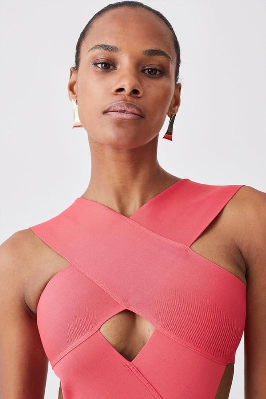 Whilst appropriate for a beach destination, please note that in order to ensure enduring quality, this piece is not recommended for swimming.Style: Cut Out SwimsuitDesign: Plain