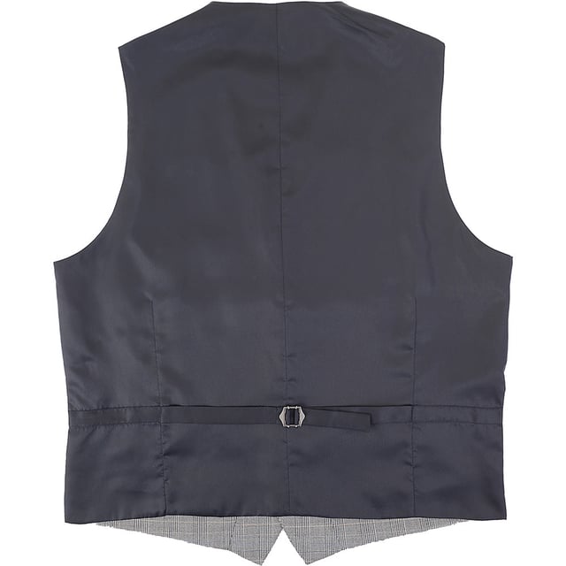 French Connection Mens Wedding Grey Waistcoat 64% Polyester, 34% Viscose & 2% Rayon. This V-neck waistcoat features a button placket, a contrasting back with an adjustable cinch.